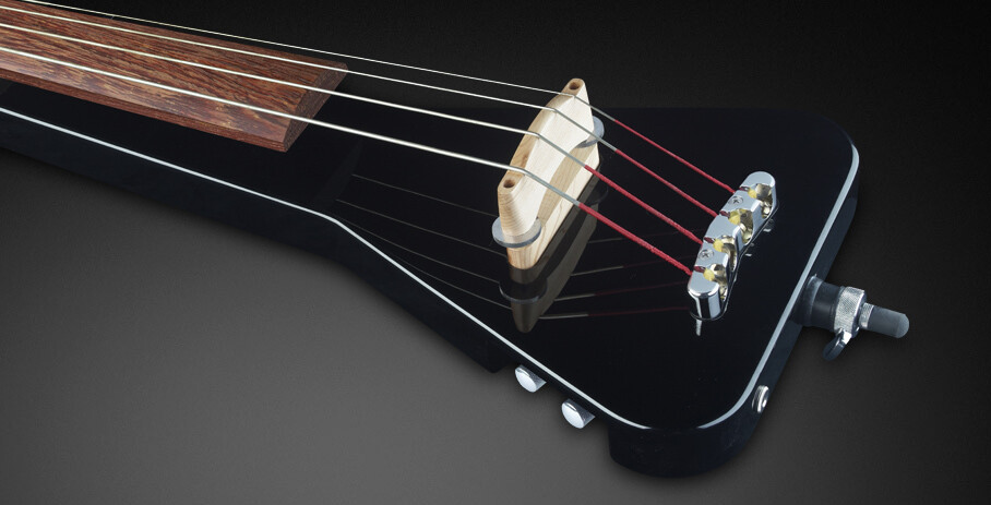 RockBass Triumph Lite, 4-String - Solid Black High Polish